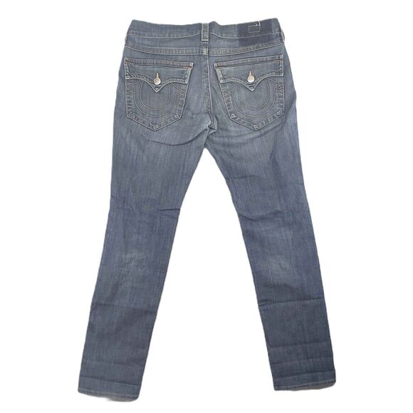 True Religion Blue Jeans Mens 32x32 Button Fly Denim Pants Medium Wash USA Made - Picture 2 of 9